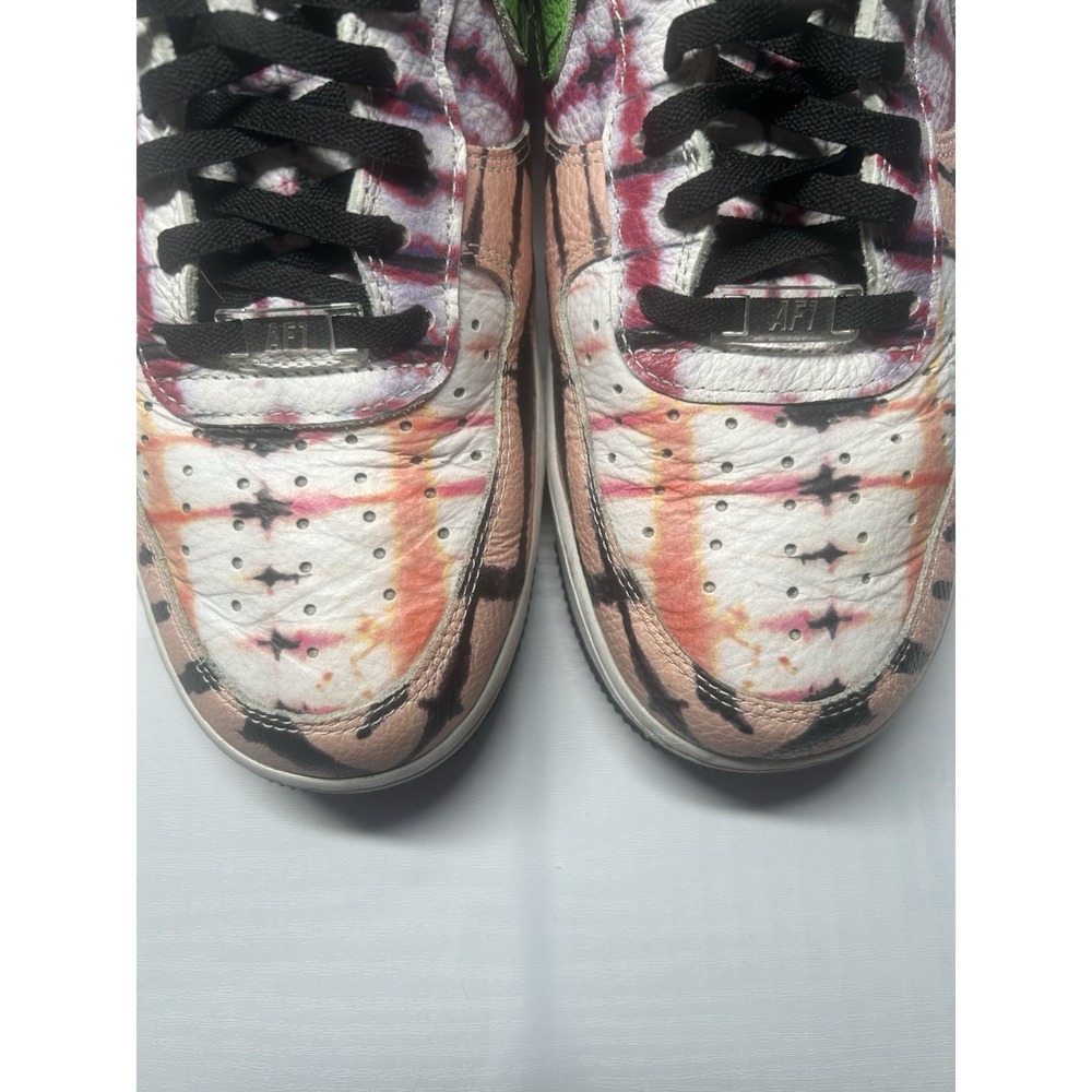 Nike Air Force 1 Low Black Tye Dye WMNS - Sz 12 - CW1257 101 -β Pre Owned/No Box - Picture 6 of 7